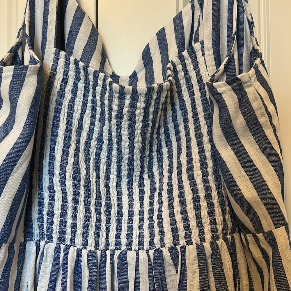 Old Navy denim and White Stripe 2X dress - Picture 6 of 6